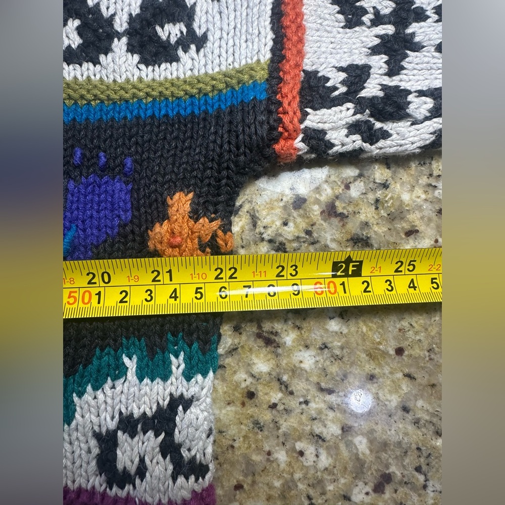 Colorful V-Neck Sweater - Picture 8 of 11